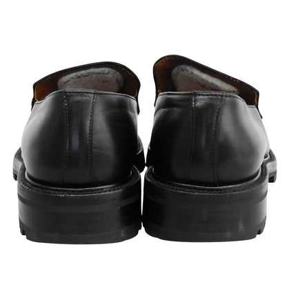 GUCCI グッチ 厚底 ローファー シューズ メンズ レザー ブラック 7 D 110 1424 シューズ