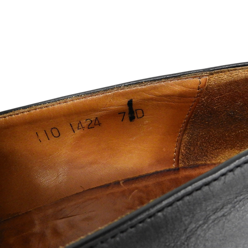 GUCCI グッチ 厚底 ローファー シューズ メンズ レザー ブラック 7 D 110 1424 シューズ