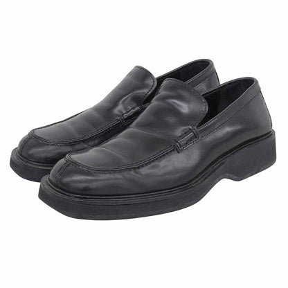 GUCCI グッチ スクエアトゥ ローファー シューズ メンズ レザー ブラック 40 E 111 6044 シューズ