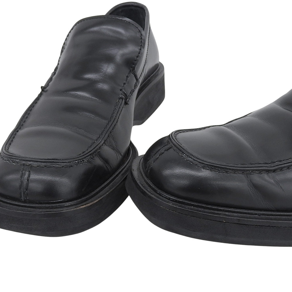 GUCCI グッチ スクエアトゥ ローファー シューズ メンズ レザー ブラック 40 E 111 6044 シューズ