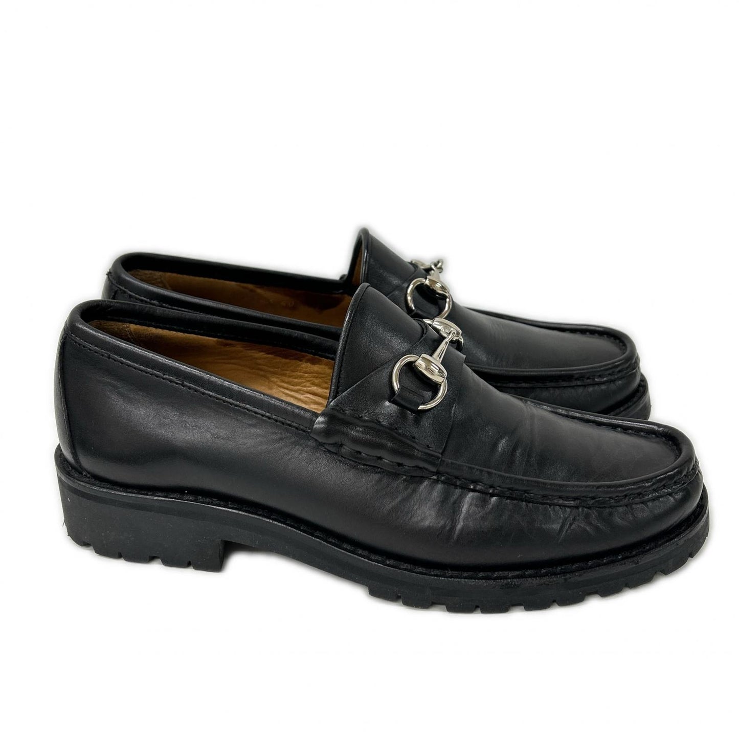 GUCCI グッチ 016343 ホースビット レザー ローファー シューズ