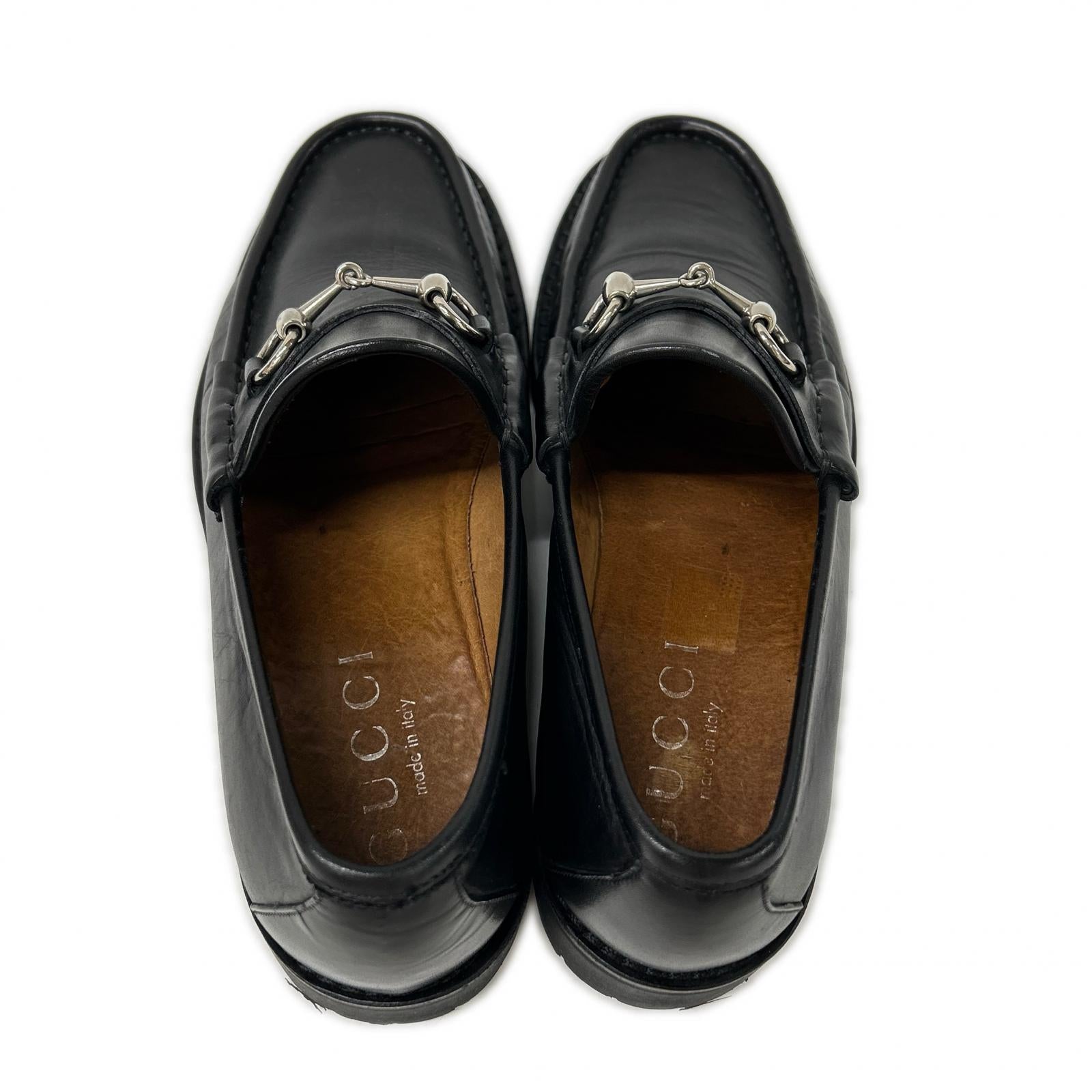 GUCCI グッチ 016343 ホースビット レザー ローファー シューズ