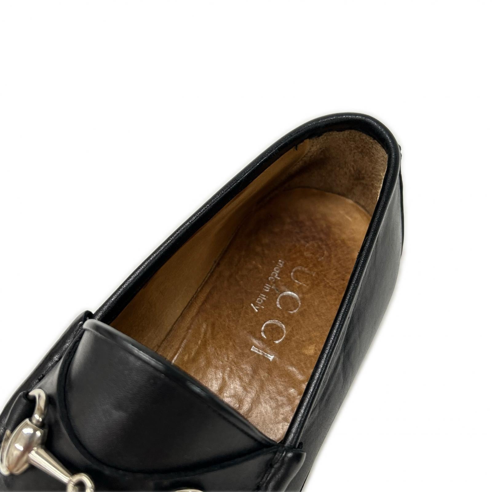 GUCCI グッチ 016343 ホースビット レザー ローファー シューズ