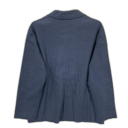 BEARDSLEY ビアズリー BEZ1001307A0001 ブルー リネン ストレッチダブルブレストテーラードジャケット ジャケット