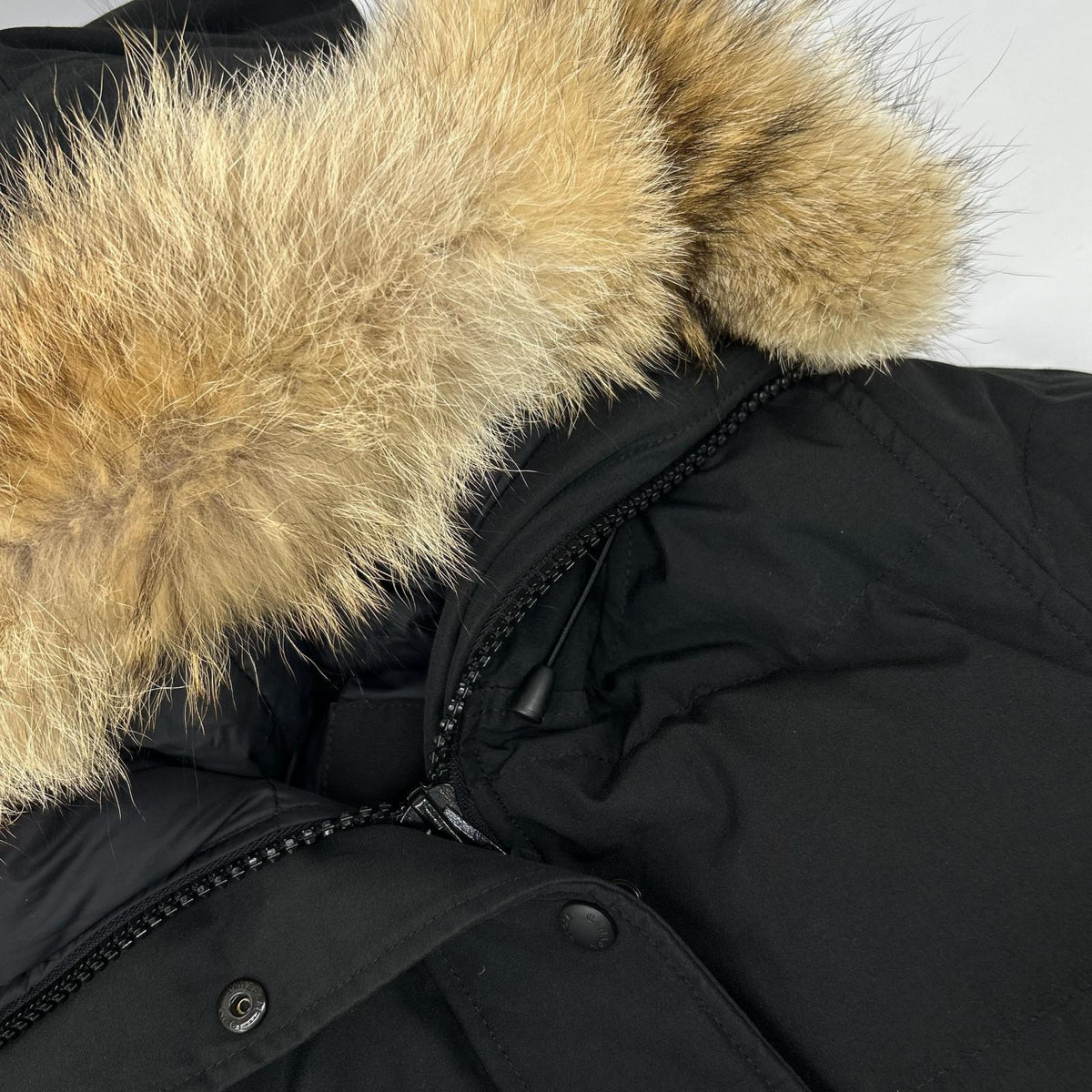 CANADA GOOSE カナダグース 2302JL ブラック マッケンジー ファー付き ダウンコート コート