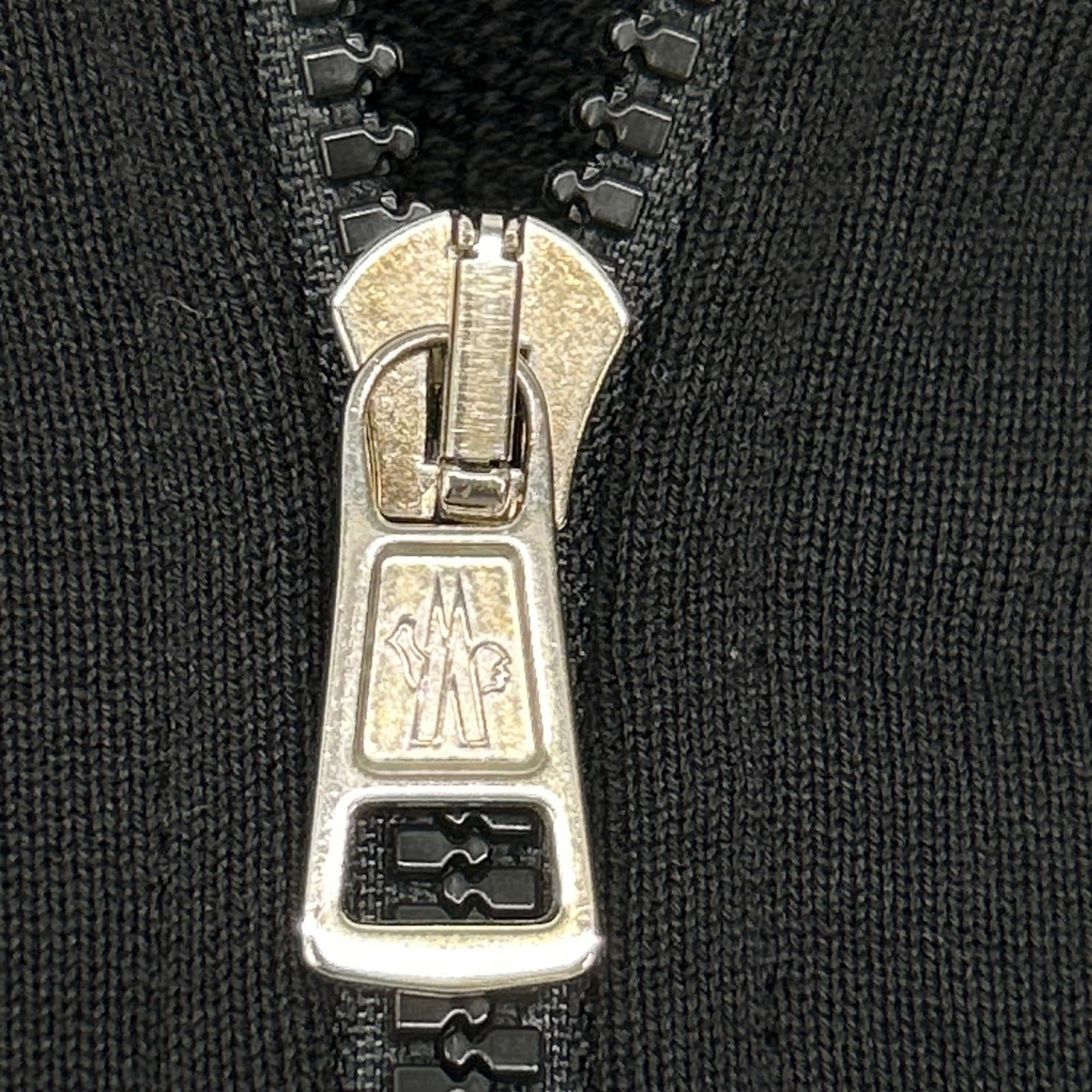 MONCLER モンクレール 20年製 ブラック MAGLIA CARDIGAN C/CAPPUCCIO エンボスロゴ フーデットジップアップパーカ トップス