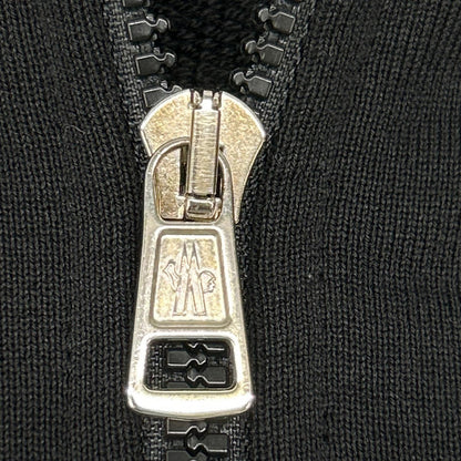 MONCLER モンクレール 20年製 ブラック MAGLIA CARDIGAN C/CAPPUCCIO エンボスロゴ フーデットジップアップパーカ トップス