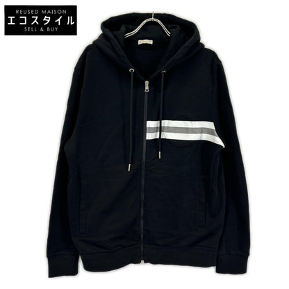 MONCLER モンクレール 20年製 ブラック MAGLIA CARDIGAN C/CAPPUCCIO エンボスロゴ フーデットジップアップパーカ トップス
