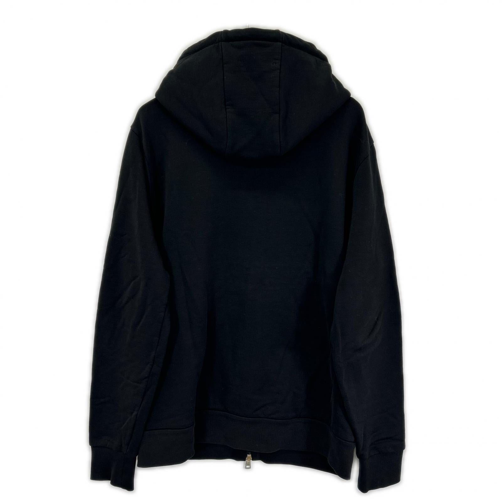 MONCLER モンクレール 20年製 ブラック MAGLIA CARDIGAN C/CAPPUCCIO エンボスロゴ フーデットジップアップパーカ トップス