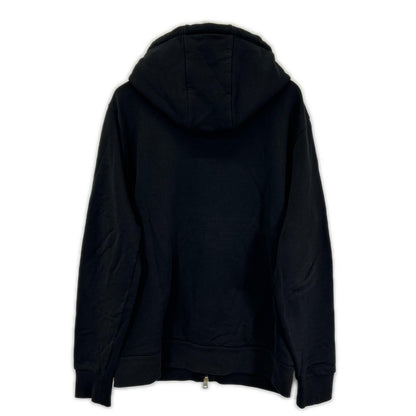 MONCLER モンクレール 20年製 ブラック MAGLIA CARDIGAN C/CAPPUCCIO エンボスロゴ フーデットジップアップパーカ トップス