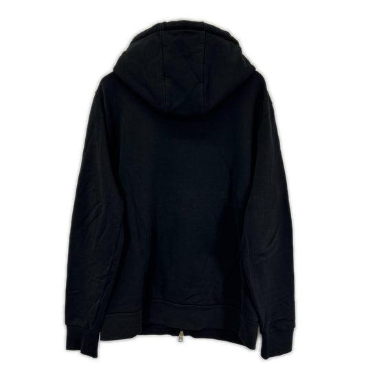 MONCLER モンクレール 20年製 ブラック MAGLIA CARDIGAN C/CAPPUCCIO エンボスロゴ フーデットジップアップパーカ トップス