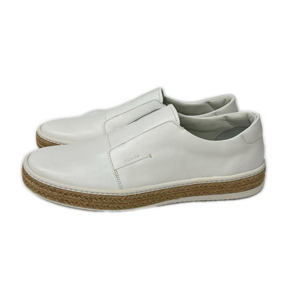PRADA プラダ 【美品】4D2947 レザー エスパドリーユソール スリッポン シューズ