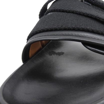 AMBUSH アンブッシュ 美品 PADDED SANDALS ベルト レザー スライドサンダル シューズ メンズ ブラック 41 シューズ
