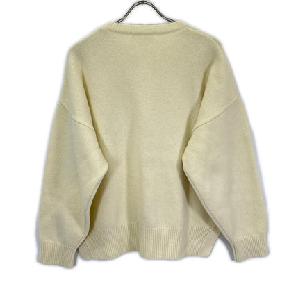 ENFOLD エンフォルド 25AW 300IA270-2501 アイボリー ウール100 CIRCLE CARDIGAN/サークルカーディガン トップス