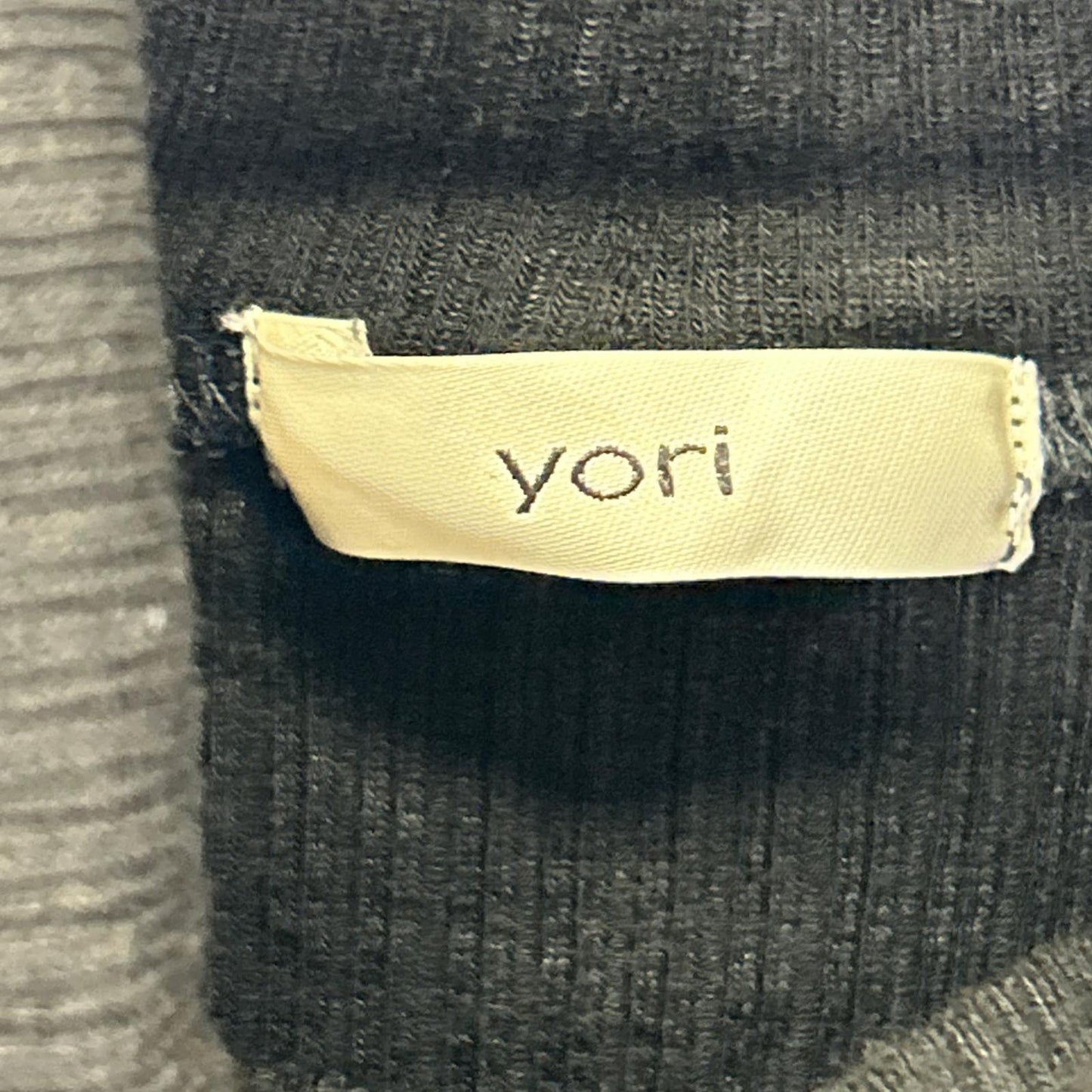 yori ヨリ YR11-24191K-2 ブラック カシミヤシルク混 タートルネックリブニットソー トップス