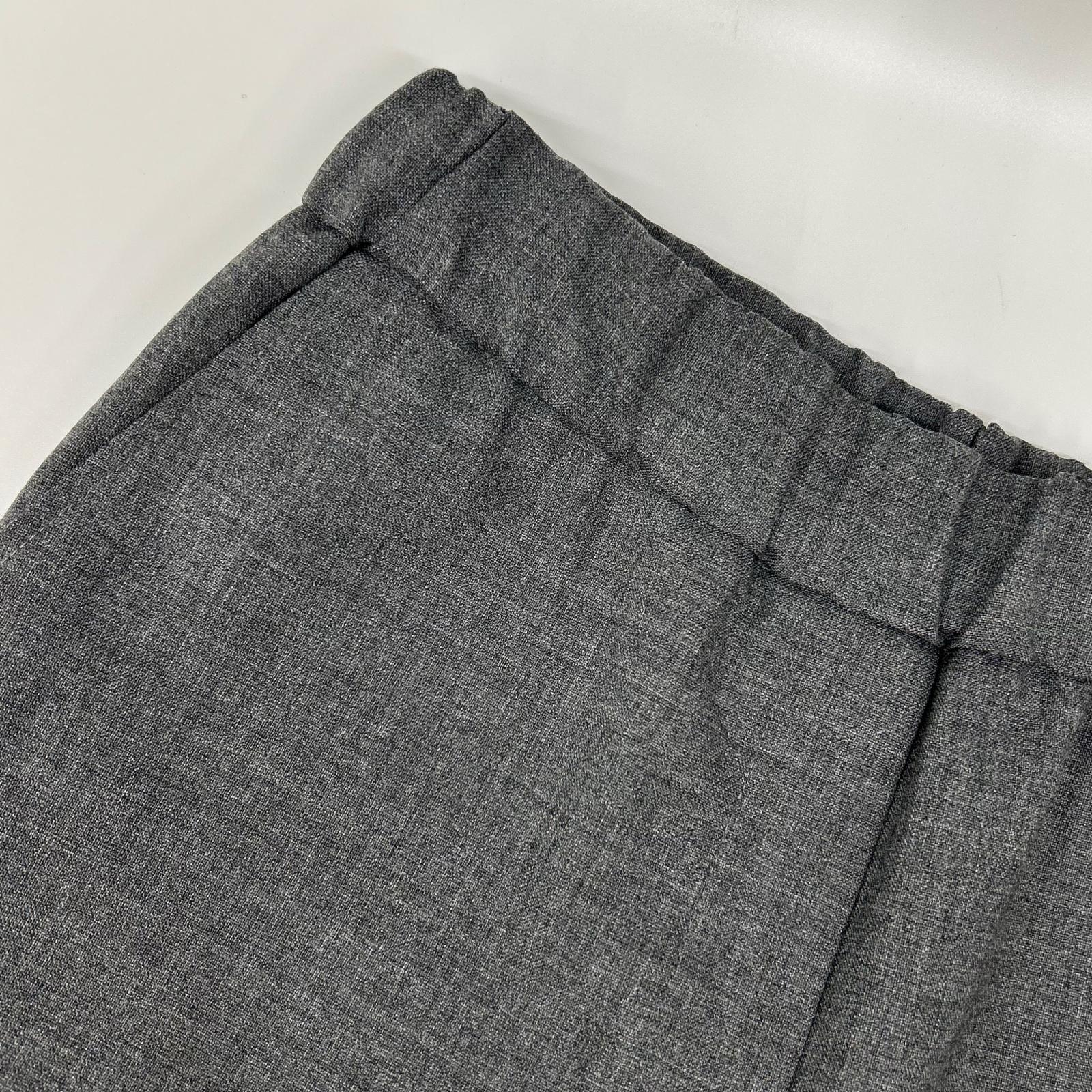 LOEWE ロエベ S540Y04XES チャコール アナグラム刺繍 ワイドシルエット クロップドパンツ ボトムス