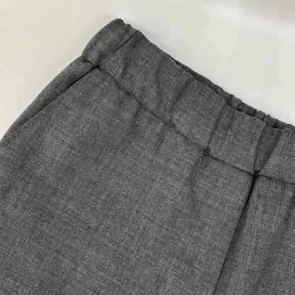 LOEWE ロエベ S540Y04XES チャコール アナグラム刺繍 ワイドシルエット クロップドパンツ ボトムス