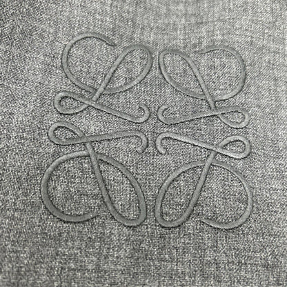 LOEWE ロエベ S540Y04XES チャコール アナグラム刺繍 ワイドシルエット クロップドパンツ ボトムス