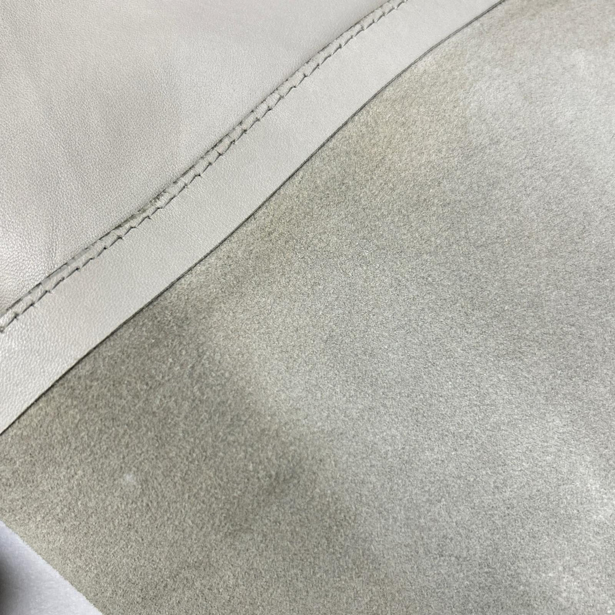 LOEWE ロエベ S540Y20L12 ライトグレー ラムスキン エラスティケイテッド レザートラウザーズ パンツ ボトムス