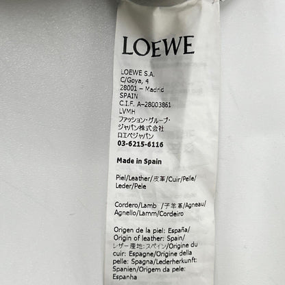 LOEWE ロエベ S540Y20L12 ライトグレー ラムスキン エラスティケイテッド レザートラウザーズ パンツ ボトムス