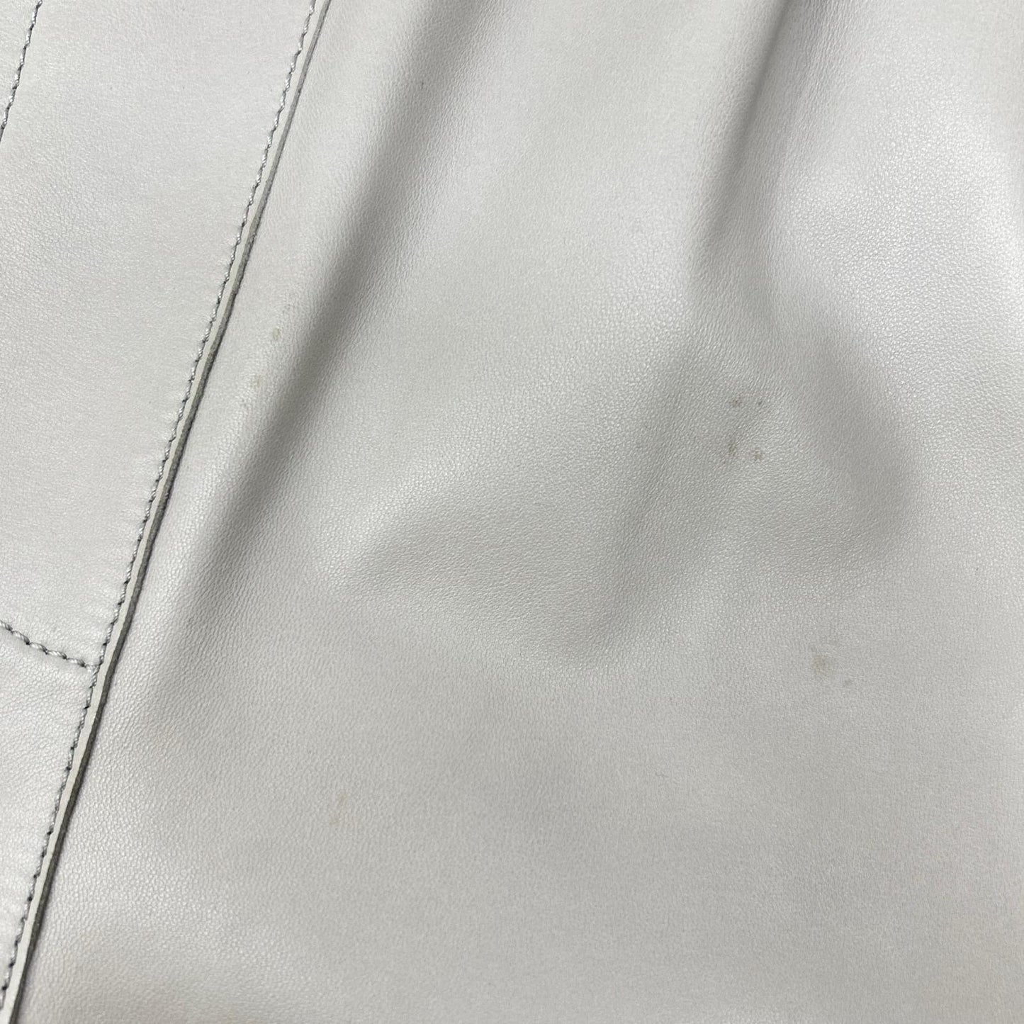 LOEWE ロエベ S540Y20L12 ライトグレー ラムスキン エラスティケイテッド レザートラウザーズ パンツ ボトムス
