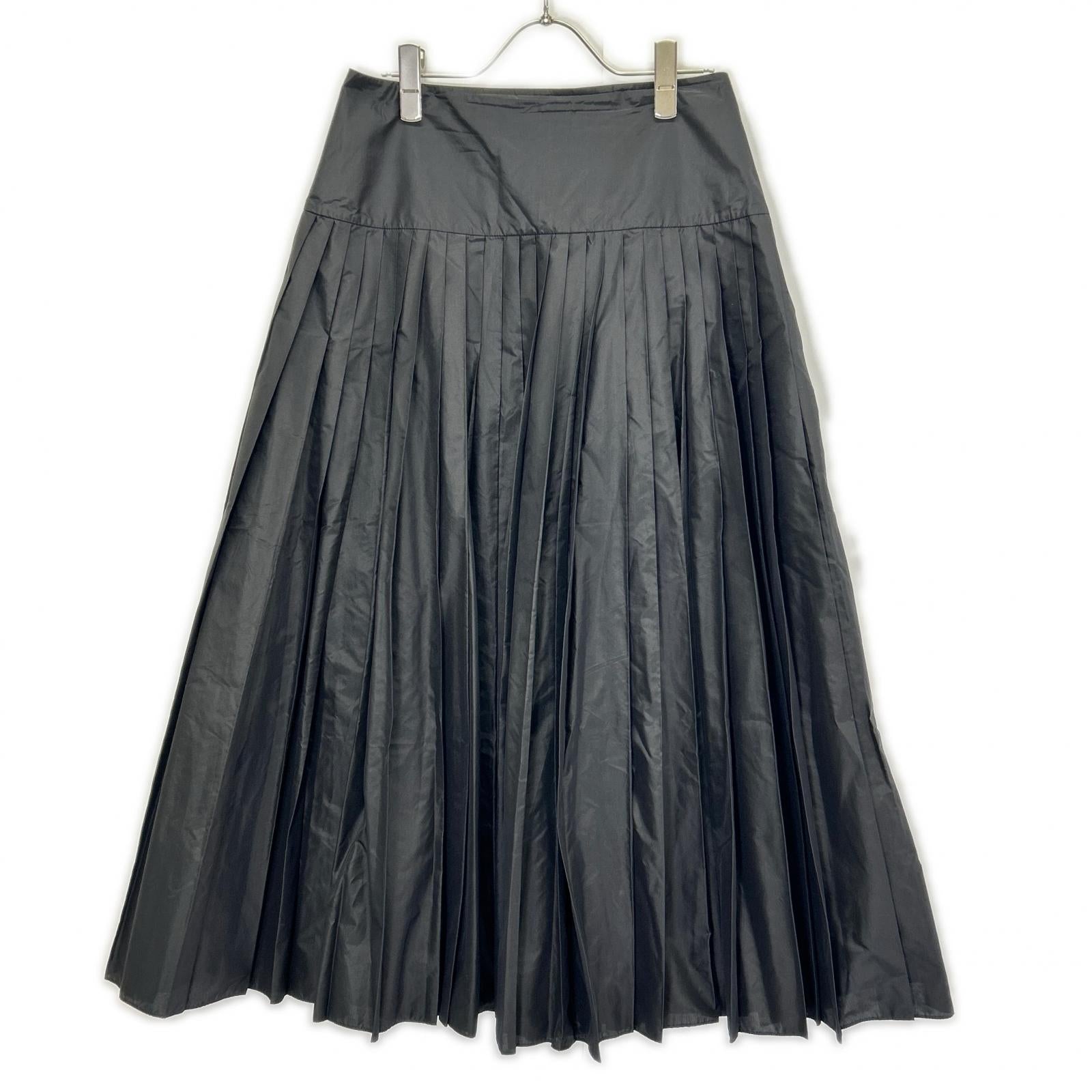 Christian Dior クリスチャンディオール 7H21326A1611 ブラック ナイロン ロング プリーツスカート スカート
