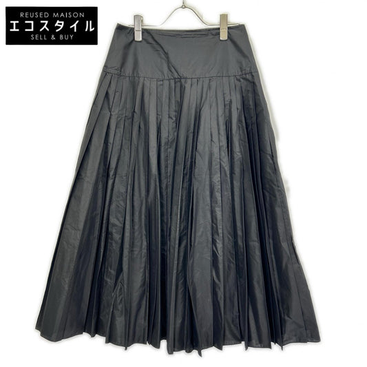 Christian Dior クリスチャンディオール 7H21326A1611 ブラック ナイロン ロング プリーツスカート スカート