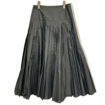 Christian Dior クリスチャンディオール 7H21326A1611 ブラック ナイロン ロング プリーツスカート スカート