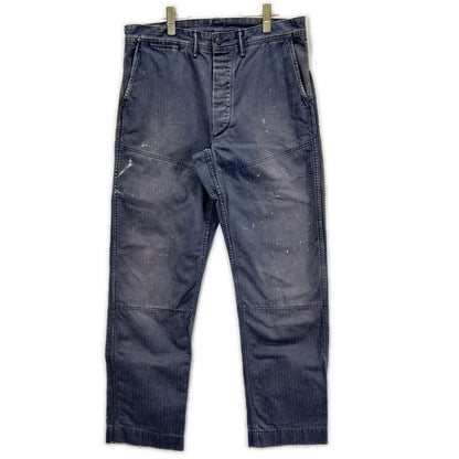 RRL ダブルアールエル グレー ダブルニー ペインターデニムパンツ ボトムス