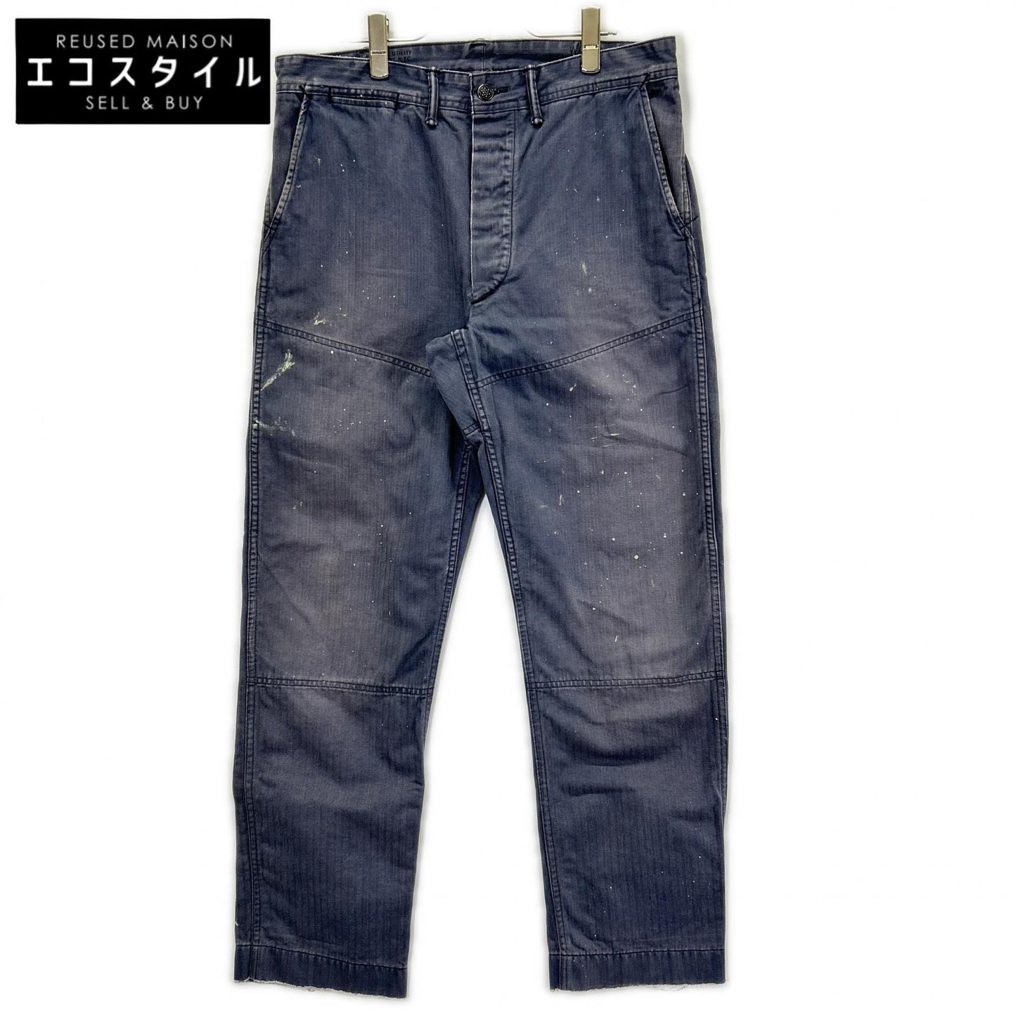 RRL ダブルアールエル グレー ダブルニー ペインターデニムパンツ ボトムス