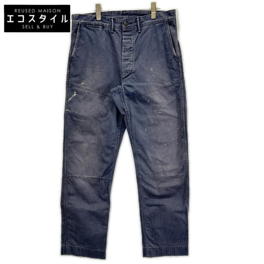 RRL ダブルアールエル グレー ダブルニー ペインターデニムパンツ ボトムス