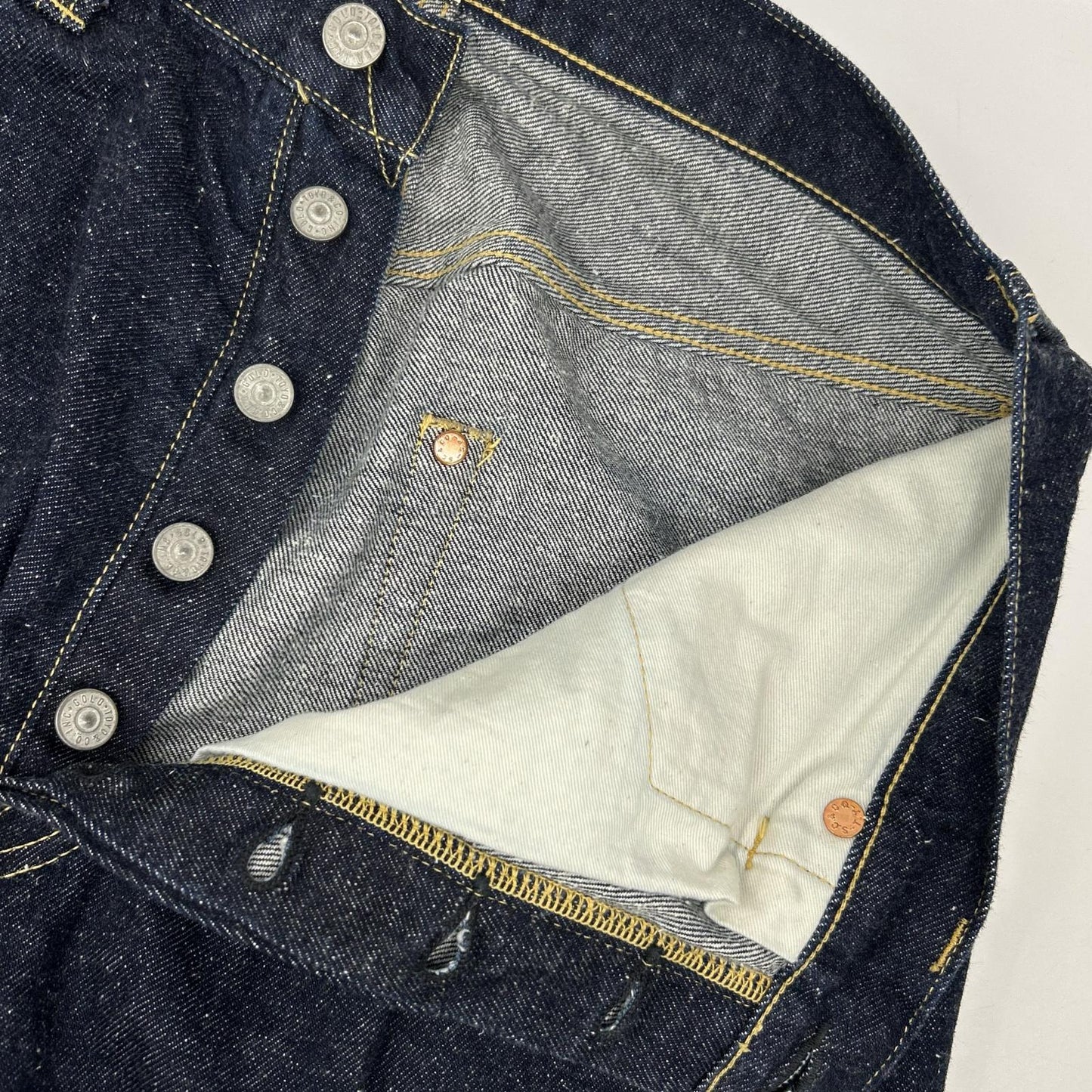 TOYO ENTERPRISE COMPANY LTD. 東洋エンタープライズ 【GOLD】GL42427A インディゴ 11.5oz. SELVAGE DENIM 5POCKET WIDE PANTS ボトムス