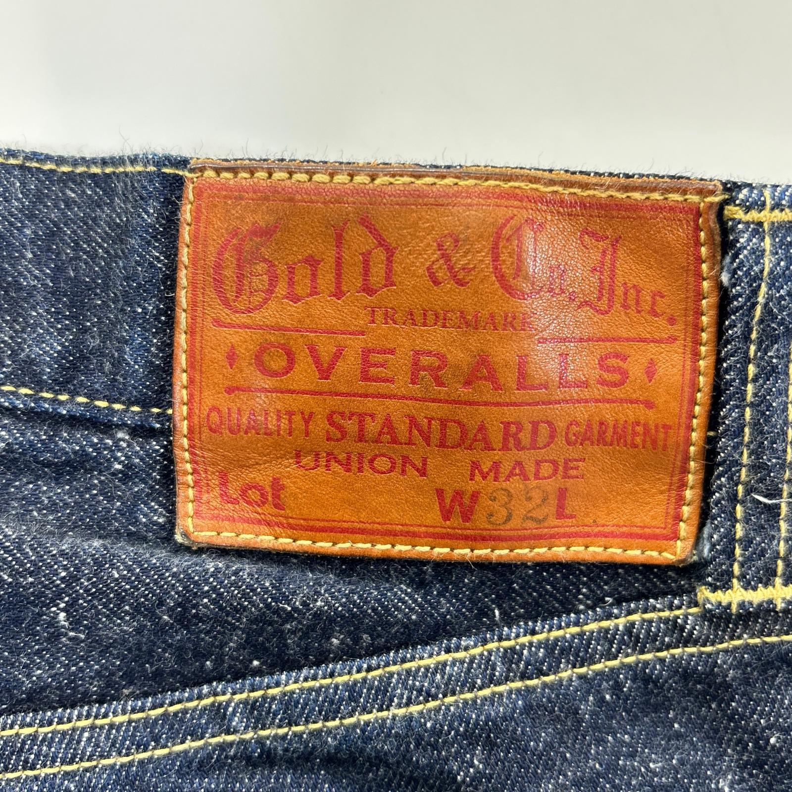 TOYO ENTERPRISE COMPANY LTD. 東洋エンタープライズ 【GOLD】GL42427A インディゴ 11.5oz. SELVAGE DENIM 5POCKET WIDE PANTS ボトムス