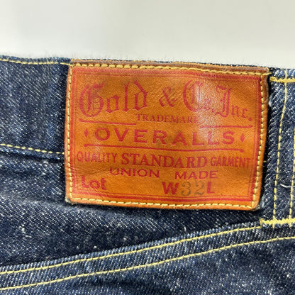 TOYO ENTERPRISE COMPANY LTD. 東洋エンタープライズ 【GOLD】GL42427A インディゴ 11.5oz. SELVAGE DENIM 5POCKET WIDE PANTS ボトムス