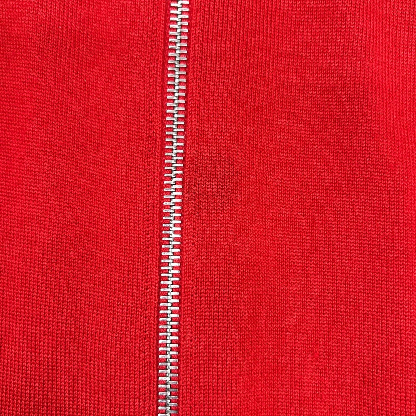 LOUIS VUITTON ルイヴィトン HAN53WF87 レッド ウール×シルク LVサークル刺繍 ラムレザーエルボーパッチ ドライバーズニット ジャケット