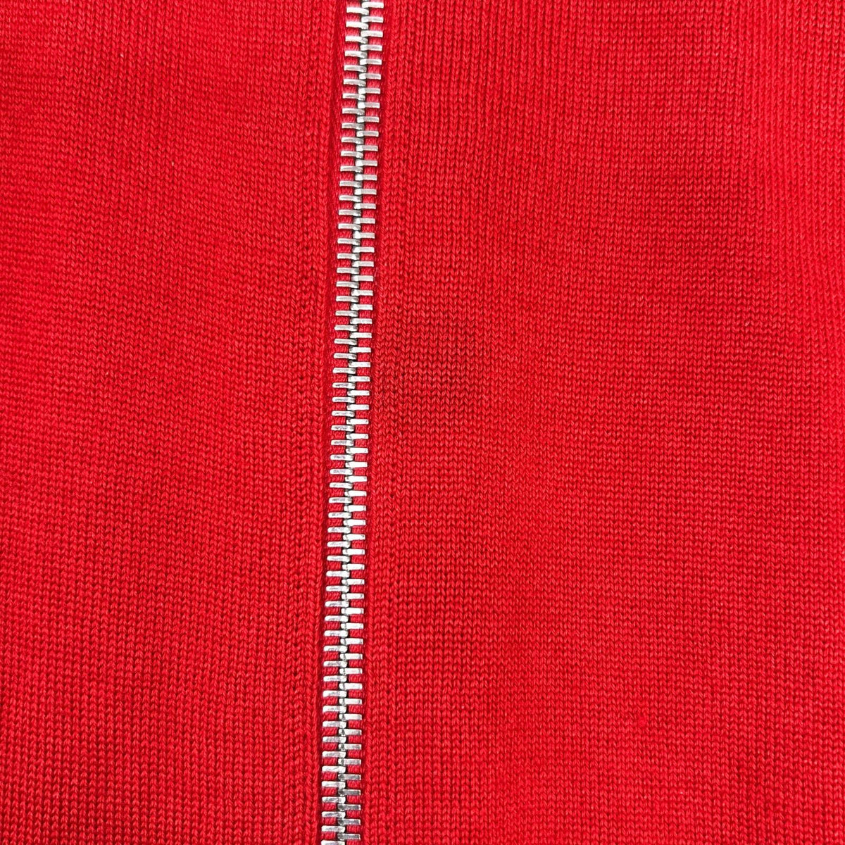 LOUIS VUITTON HAN53WF87 Red Wool × Silk LV Circle Embroidery Lambskin Elbow Patches Drivers' Knit Jacket