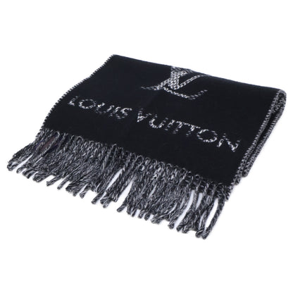 LOUIS VUITTON ルイヴィトン 【即決/国内正規】25年製 M96951 モノグラムチェック カシミヤ モノグラム/ダミエリバース フリンジ マフラー