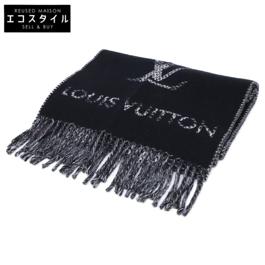 LOUIS VUITTON ルイヴィトン 【即決/国内正規】25年製 M96951 モノグラムチェック カシミヤ モノグラム/ダミエリバース フリンジ マフラー