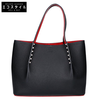 CHRISTIAN LOUBOUTIN クリスチャンルブタン 3205192 CABAROCK SMALL/カバロック スモール カーフスキン スパイクスタッズ トートバッグ