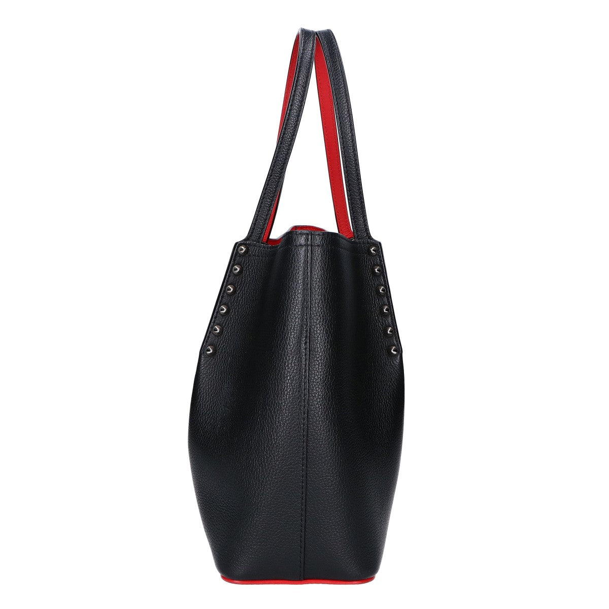 CHRISTIAN LOUBOUTIN クリスチャンルブタン 3205192 CABAROCK SMALL/カバロック スモール カーフスキン スパイクスタッズ トートバッグ