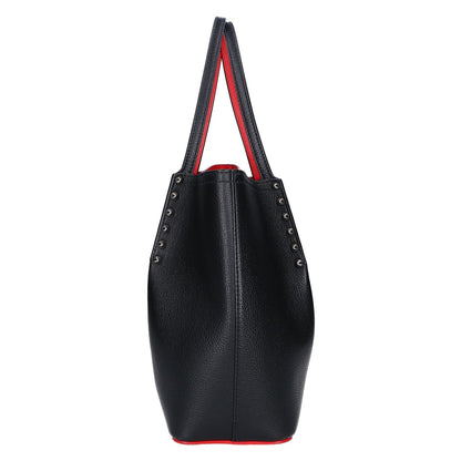 CHRISTIAN LOUBOUTIN クリスチャンルブタン 3205192 CABAROCK SMALL/カバロック スモール カーフスキン スパイクスタッズ トートバッグ