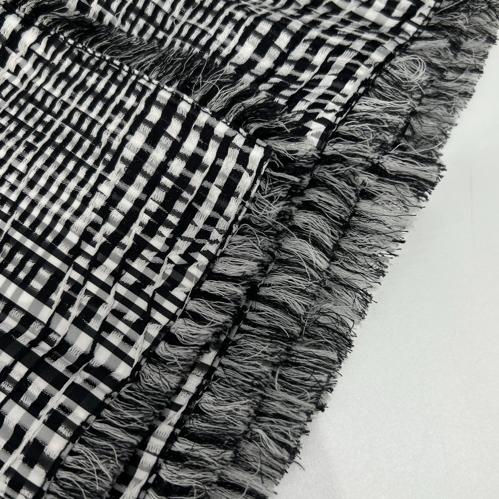 BURBERRY バーバリー 8083009 ブラック×ホワイト ポリエステル ハウンドトゥース ベルテッドショートラップスカート スカート