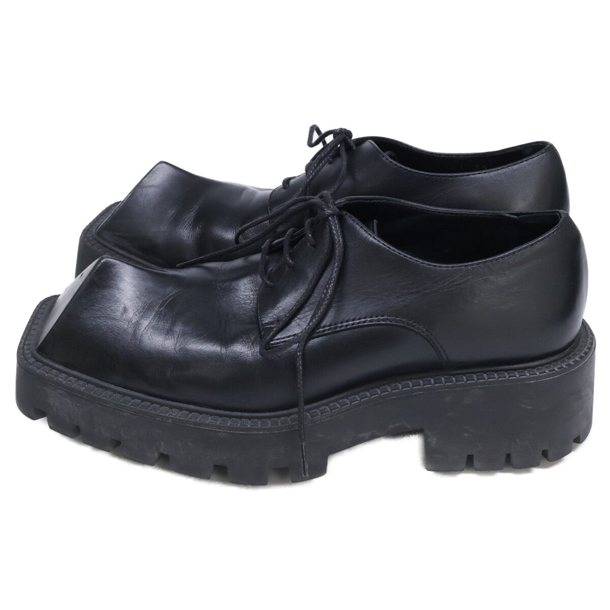 BALENCIAGA バレンシアガ 755667 RHINO リノ スクエアピラミッドトゥ ダービー シューズ シューズ