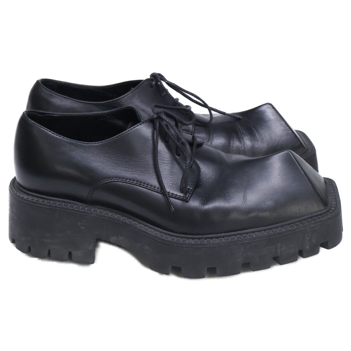 BALENCIAGA バレンシアガ 755667 RHINO リノ スクエアピラミッドトゥ ダービー シューズ シューズ