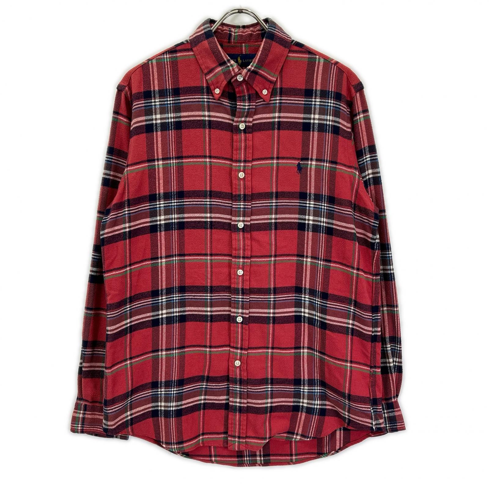 POLObyRalphLauren ポロラルフローレン レッド チェック 長袖ネルシャツ トップス