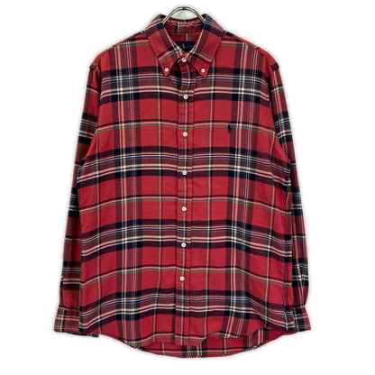 POLObyRalphLauren ポロラルフローレン レッド チェック 長袖ネルシャツ トップス