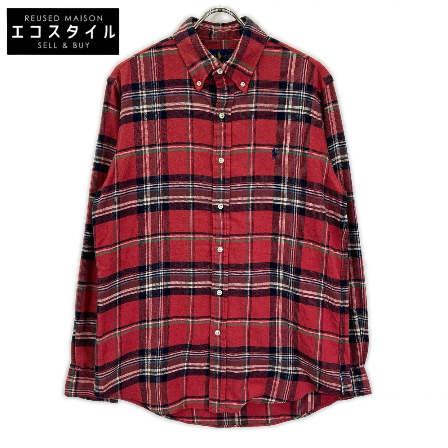 POLObyRalphLauren ポロラルフローレン レッド チェック 長袖ネルシャツ トップス