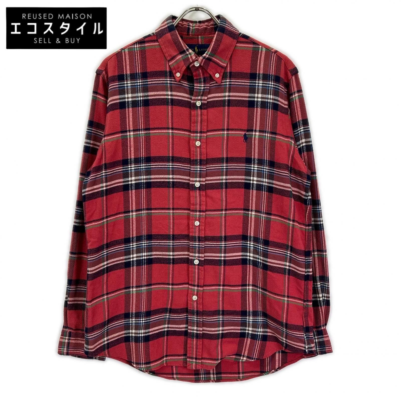 POLObyRalphLauren ポロラルフローレン レッド チェック 長袖ネルシャツ トップス