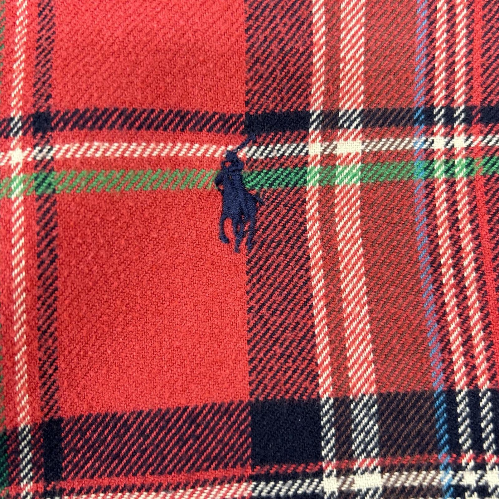 POLObyRalphLauren ポロラルフローレン レッド チェック 長袖ネルシャツ トップス