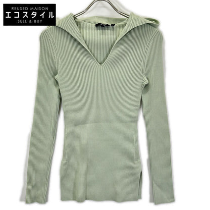 Theory セオリー 26SS ミントグリーン LIGHT BILEN RIB HOODIE ニットトップス トップス